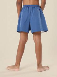 SUMWON Boys Summer Drawstring Color Block Swim Trunks Beach Board Shorts Pool Bathing Suit Casual Swimwear Vacation - Multicolor - View 3