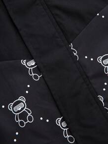 Tween 男童休闲印花保暖内衬风衣夹克，适合春夏秋冬上学、花园、海滩、生日 - 彩色 - 查看 6