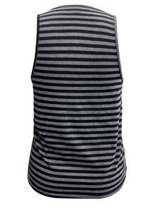 男士休闲运动条纹背心，百搭日常穿着