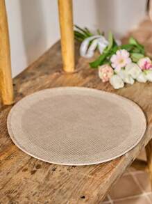 Cirelle 1个冰沙清凉圆形坐垫，透气耐热夏季清凉坐垫，居家客厅餐厅装饰舒适坐垫，夏季必备清凉坐垫，新年、圣诞节、拉玛餐桌装饰，夏季家居装饰，清爽春夏装饰，客厅用品，卧室用品，办公室/书房用品，民宿装饰，高档餐厅用品 - 櫸木 - 查看 8