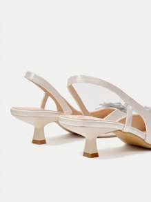 CUCCOO HITCHD 女士优雅水晶装饰高跟鞋，春夏秋