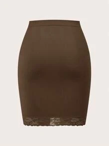 Shaping Daily Wear Skirt - Chocolate Brown - View 2
