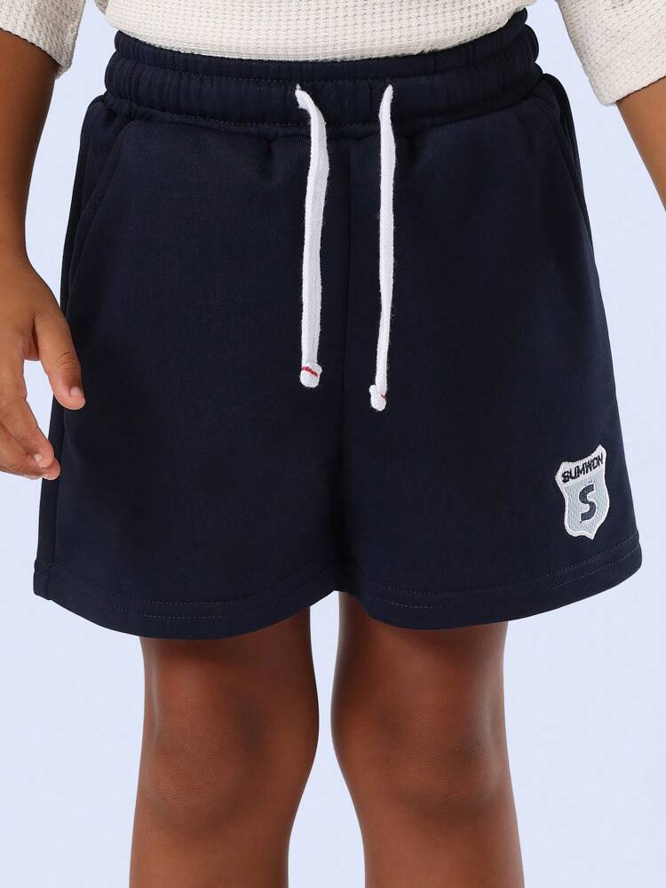 Casual Sport Sweat Shorts With Drawstring Pockets