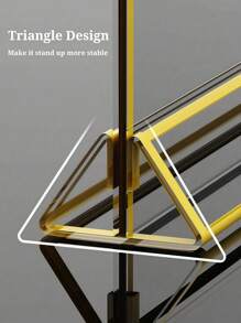 Factory Stock Acrylic Gold-Edged Table Cards, Transparent Color Triangular Dining Table Signs Set.