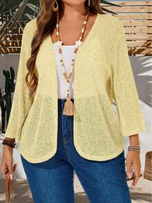 EMERY ROSE 加大码宽松落肩休闲外套，夏季，度假，波西米亚风，送给妈妈的礼物，波西米亚风，春假，狂欢，乡村