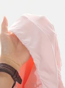 SHEIN Girlism Tween Girls Knitted Solid Color Cute Ruffle Layered Built-In Shorts Mini Skirt, Y2K Fashion, Back To School - Baby Pink - View 7