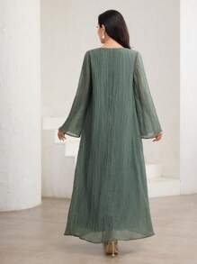 Al Najma Women's Elegant Bow Decorative Arabic Style Dress