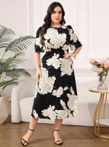 Reflora 大码女式休闲花卉印花夏装 - 彩色 - 查看 4