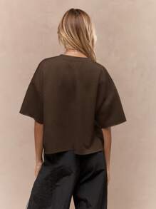 MISSGUIDED Oversized Premium Heavy T Shirt Boxy Fit Streetwear Essential Relaxed Summer Casual Weekend Lounge Basic Short Sleeve Tee