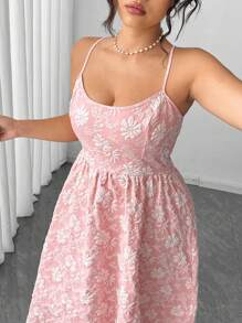 Celure Damen Große Größen knitterige Chrysanthemen-Strukturkleid in Bodycon Form, elegant romantisch als Trägerkleid