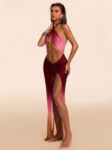 SHEIN BAE Vacation Beach/Women Cover Ups, Country Concert Outfit - Multicolor - View 3