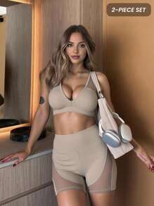 Innovista Sculpt & Athletic Essential Sports Set, Gym Active 2packs / 2pieces Training Sets, Matching Workout Outfits,Top & Leggings SHORTS , Squat Free, High Stretch & Sweat Wicking, Buttery Soft Top & High Rise Active Pants,Elevated Exercise, Confidence Fit, Luxury Performance, Streamlined Stitch Activewear, Light Weight & Breathable , Mesh Cut Out & Hollow Out , Sleeveless Tank Vest,Earth Tones,Earthen Color,Ashen,Pale,Weightlifting, Physical Strength ,Dumbbell Weight,Outdoor,Cycle,Biker,Running,Arrobic Cardio,Yoga & Pilates, Boxing,Hiking & Trecking,Tennis&Golf,Matchine & Equipment Training Gear,Tracksuit,Urban Athleisure, Fashion ICON,Slay & Sleek, Glow-Feel For Party & Music Festival,  Street SeXY Fit,Everyday Essential EaZy Wear,TikTokActivewear, Modern Movement,Fall Motivation