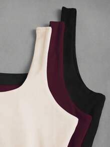 Sweetra Women Casual Short Square Neck Pleated Camisole, Summer - Multicolor - View 7