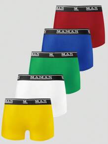 EasyFave 5 pièces Caleçons hommes stretch confortables
