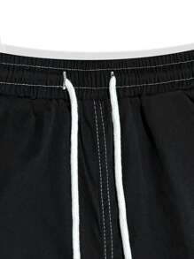 Manfinity Homme Pantalones cargo casuales y versátiles con cordón en la cintura para hombres