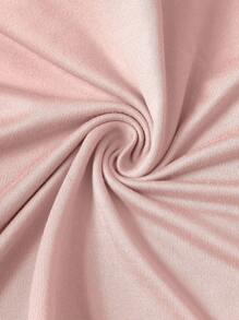 Manfinity Homme Camiseta de manga corta con cuello redondo y estampado de letras casual para hombres, estilo de los 2000 - Rosa - Ver 5