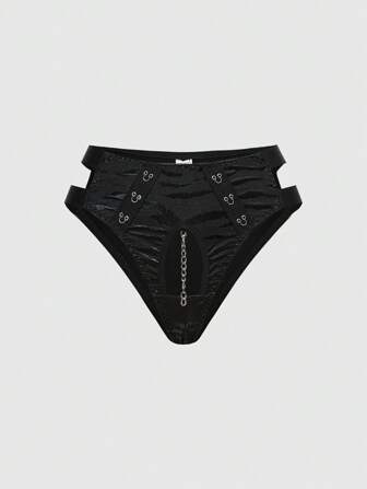Grunge Punk Dunkel Punk Metall Kette Crotch-freie Sexy G-String Tanga