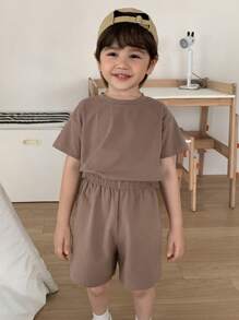 DAZY Kids Fall Outfits, Toddler Boys T-Shirt Set