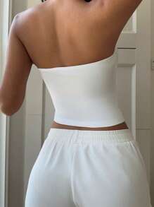 Aloruh Women's Casual Pink Lily Print Tube Top, Suitable For Summer, Beach, Music Festivals, Spring Break, Vacation, Summer Miami Girl Flower Top Lily Top Floral Top 3d Flower Top Flower Swimsuit Suitable For Going Out