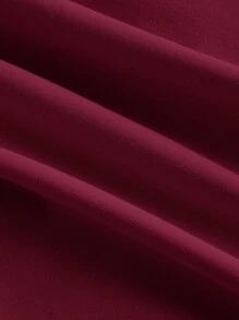 Pitira Burgundy Sleeveless Asymmetrical Neck Long Bodycon Dress For Teen Girls Featuring Elegant Split Details And Slim Fit Wedding Guest Dress Women Bridesmaid Dress Red Prom Dress Elegant Dress One Shoulder Dress - Burgundy - View 4