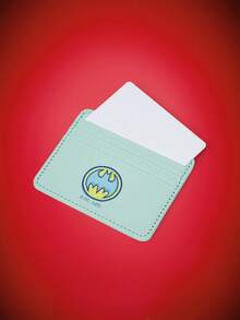 BATMAN X SHEIN 蝙蝠徽标印花卡夹 - 藍色 - 查看 2