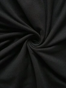 INAWLY Plus Size Solid Color Slim Fit Strap Romper, For Summer - Black - View 5