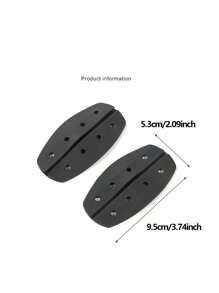 SHEIN Clips de tirantes de silicona para sujetadores, color nude/blanco/negro, almohadillas para los hombros antideslizantes, protector de tirantes de sujetador suave e invisible (con agujeros)