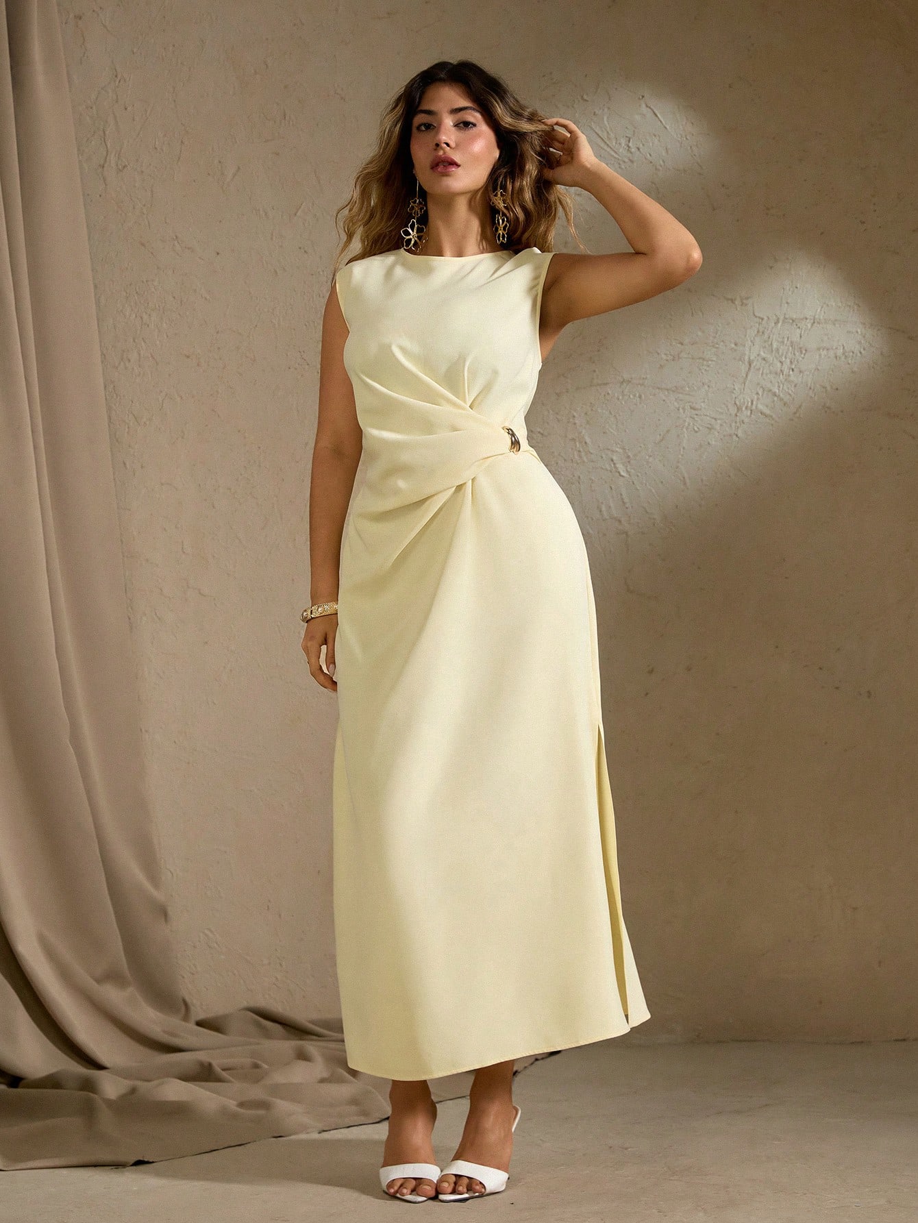 Roveilla فستان ماكسي مناسب للمقاسات الكبيرة للنساء...