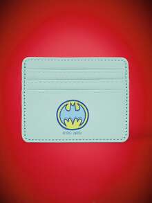 BATMAN X SHEIN 蝙蝠徽标印花卡夹 - 藍色 - 查看 1