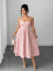 Celure Damen Große Größen knitterige Chrysanthemen-Strukturkleid in Bodycon Form, elegant romantisch als Trägerkleid