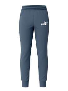 Puma Men Essential 2 Col Logo Pants - Navy Blue - View 1
