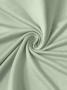 Manfinity Homme Men's Slogan & Mountain Print Crew Neck Short Sleeve Casual Slim Fit T-Shirt, Summer - Green - View 6