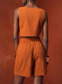 Zivah Women Two Pieces Outfits For Daily Wear - Rust Brown - View 2