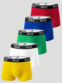 EasyFave 5 pièces Caleçons hommes stretch confortables