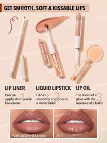 SHEGLAM 柔軟 90 年代魅力唇線筆和唇膏雙色套裝-穆迪灰褐色唇膏套裝 3 合 1 唇妝 豐唇彩 保濕植物提取物 持久液體唇膏 唇妝 棕色液體唇膏 品牌 美容 化妝 化妝品 適合女性與女孩 完美搭配冬季春季 Y2K 時尚 流行 生日禮物 假期 派對準備就緒 最佳顏色 - Moody Taupe - 查看 3