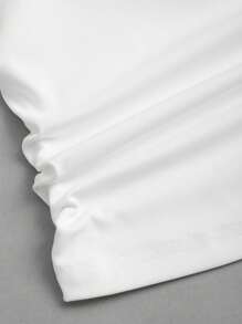 SHEIN Unity 百搭纯色加垫吊带背心套装 - 黑與白 - 查看 3