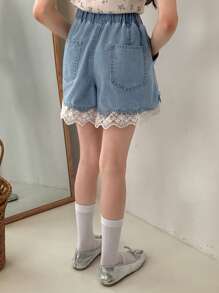 DAZY Tween Girls Denim Shorts,Girls Summer Outfits,Back To School Clothes - Light Wash - View 5