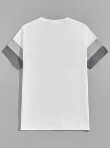 Manfinity VCAY Men Cotton Horseman Print Colour Block Tee - Multicolor - View 2