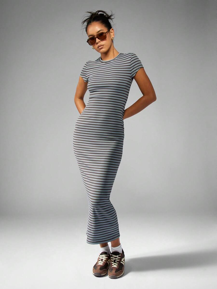 missguided t shirt dress MISSGUIDED Form Fitting T-Shirt Mini Dress With HeadbandMISSGUIDED