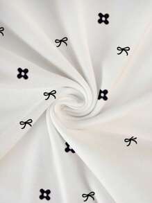 SHEIN Plus Size Women's Summer Casual Butterfly Print T-Shirt - White - View 7