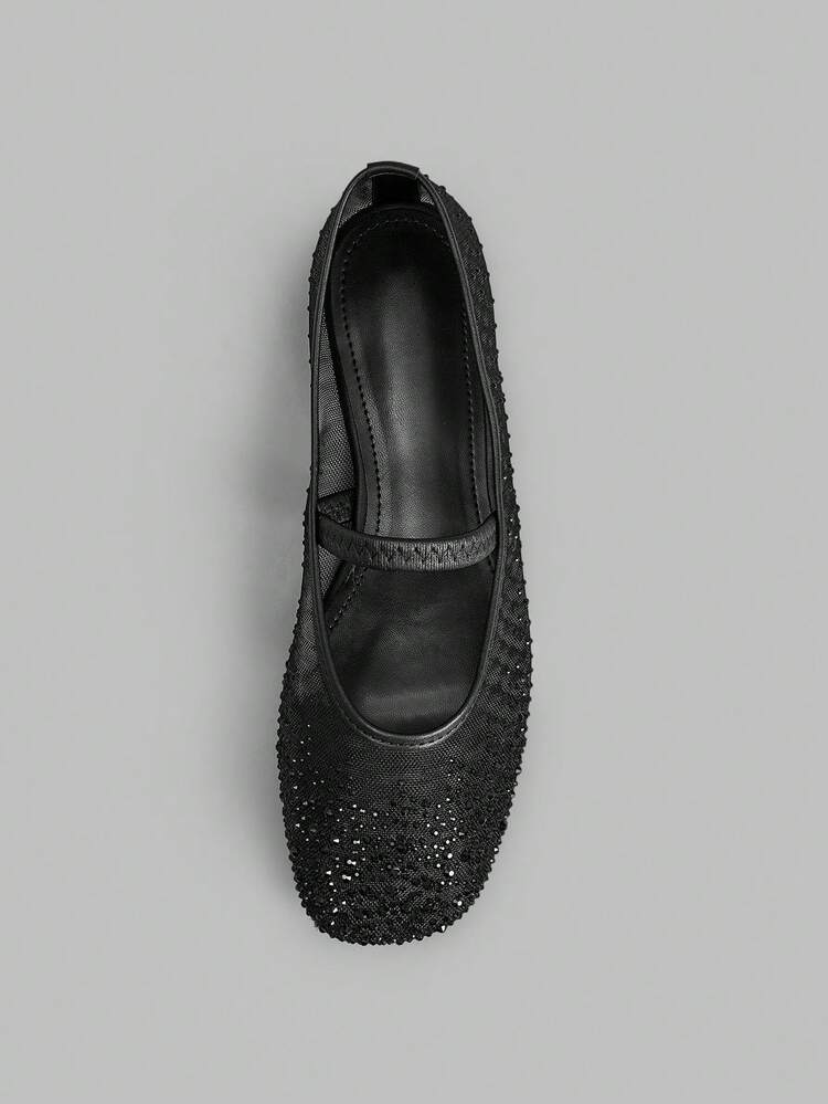 Women Mary Jane Mesh Breathable Flat Shoes For Christmas