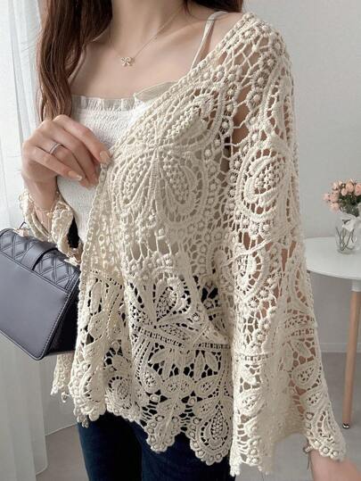 FRIFUL فستان سيدات ربيعي ياقة V محبوك بتصميم غائر لون أحادي أكمام طويلة مناسب للعطلات