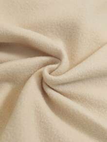 SHEIN EZwear Black Cat Peeking Cute Graphic Print Casual Loose Fit Crew Neck Long Sleeve Thick Sweatshirt For Women, Autumn/Winter - Apricot - View 6