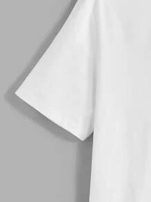 HIMLAND 3 pezzi Confezione T-shirt casual a maniche corte in maglia tinta unita da uomo