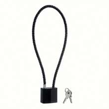 1 Piece Steel Cable Lock, Cabinet Handle Padlock, 15 Inch Steel Cable Lock, Suitable For Storage Cabinets, Filing Cabinets, Wardrobe Small Fences, Refrigerator Doors, Small Sheds, Pet Door Locks