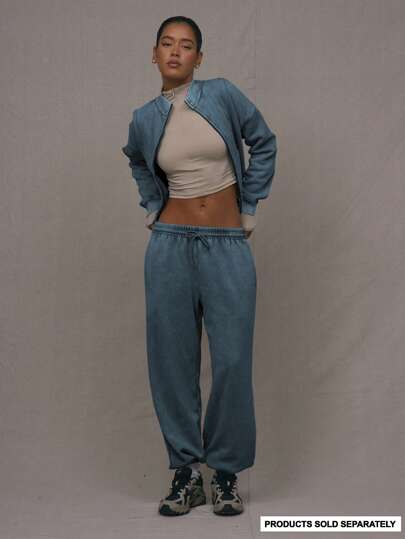 MUSERA 水洗抽绳腰带慢跑裤 度假机场休闲夏季优雅可爱机场毕业典礼教师返校运动裤休闲假日