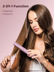 Teckwe 直发器，纯色，简约实用，多功能 - 紫色 - 查看 3