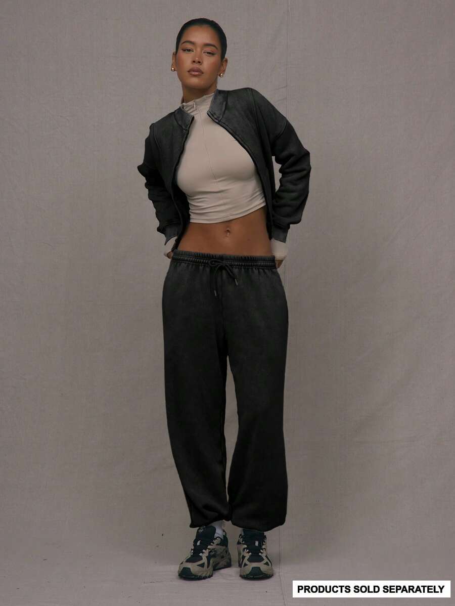 MUSERA Gewaschene Jogginghose mit Kordelzug an der Taille, lässiger Sommerurlaubs-Flughafen-Look im 90er-Jahre-Stil, süßer Y2K-Aktivoutfit für Flughafen, Abschluss, Rückkehr zur Schule, Lehreroutfits für Frauen, Rückkehr zur Schule Herbst, Winter, Weihnachten