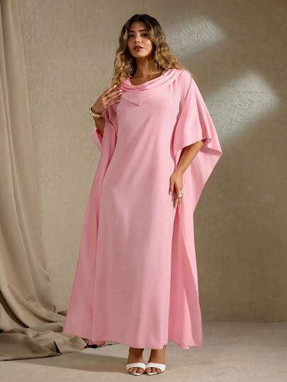 Roveilla Vestido largo elegante y romántico de talla grande para mujer de estilo francés