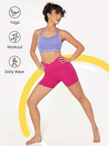 GLOWMODE Shorts De Ciclismo Y Carrera Transpirable Con Cruce Featherfit™ Crossover Cutie De 4,3 Pulgadas Para Entrenamiento En El Gimnasio